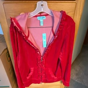 Silverwear New York  Red Velvet Hoodie